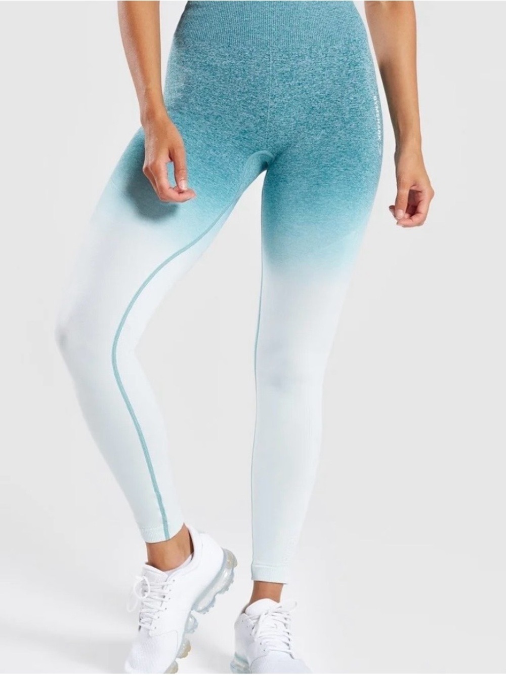 Gymshark Ombré Blue to White Leggings